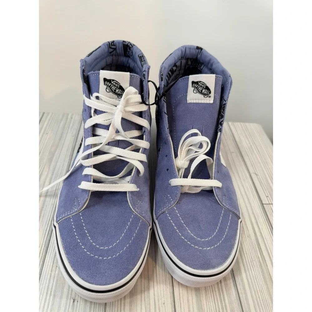Vans Sk8 Hi Logo Mix‎ Lavender Lustr High Top Classic Skate Shoes Men 11